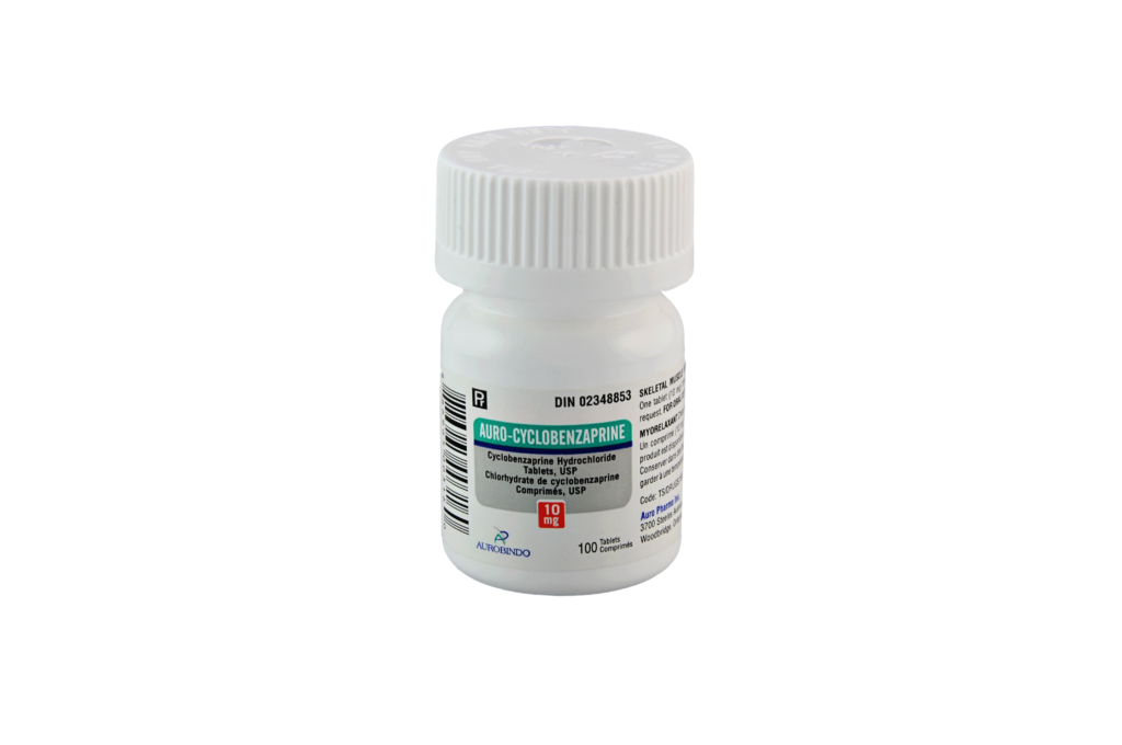 Auro cyclobenzaprine 10mg tab 100 btl auro pharma canada
