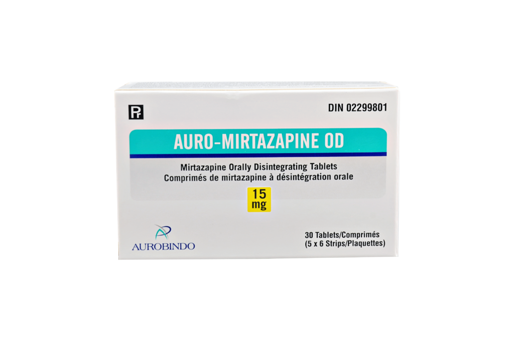 Auro-Mirtazapine OD 15mg Tab 5x6 Blst - Auro Pharma Canada