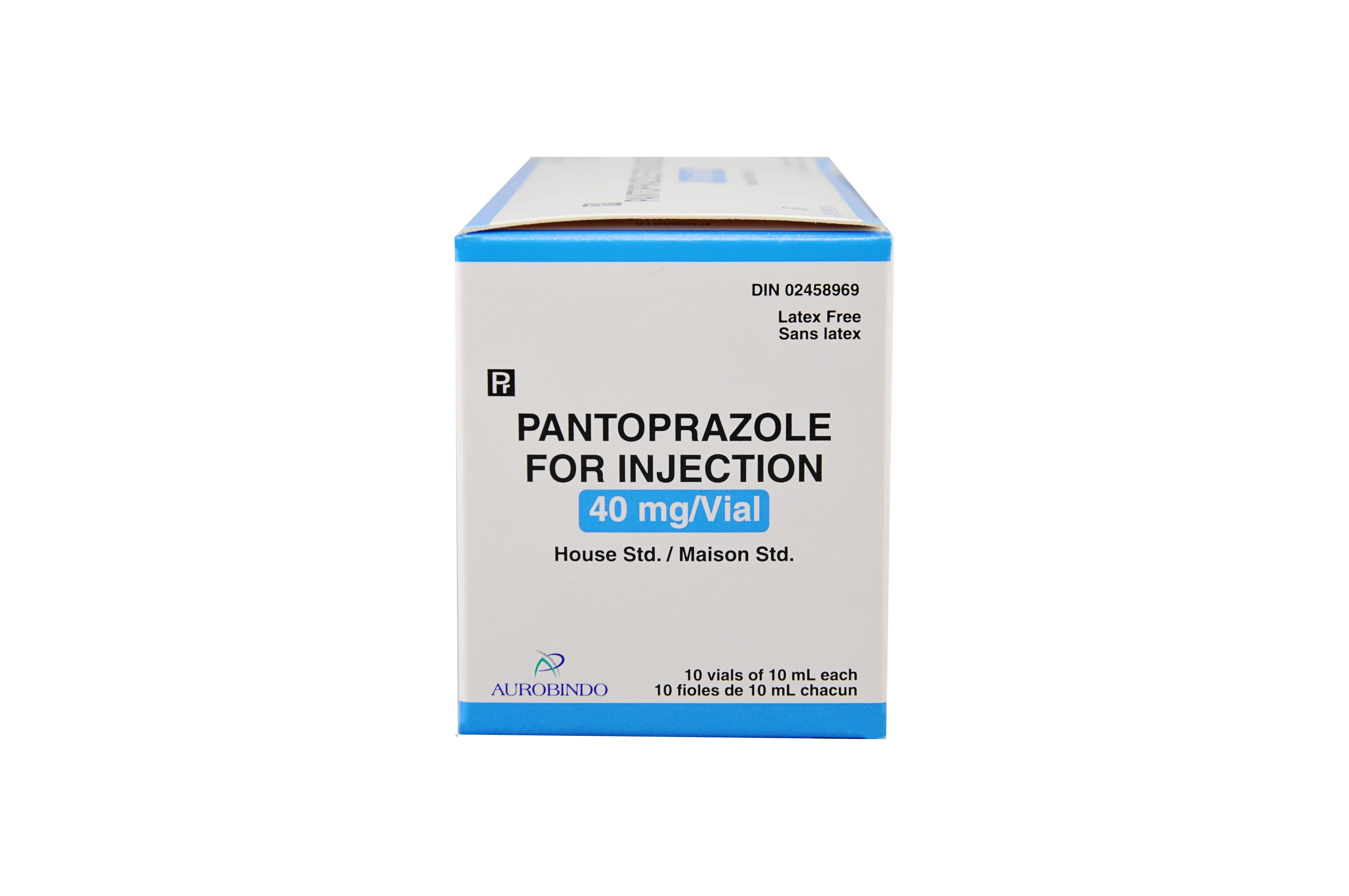 Pantoprazole For Injection 40mg Vial Auropharma Canada   Pantoprozoleside1 